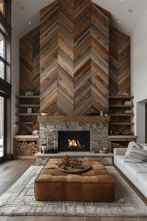 35 Cozy Fireplace Accent Wall Ideas for a Rustic Feel | Fireplace ...