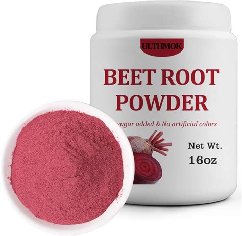 Premium Beet Root Powder 1lb/454g,100% Natural Beetroot Powder & No ...