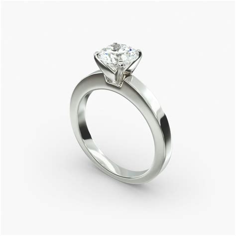 IGI 1.03 Carat H-VS2 Excellent Cut Round Diamond Flat Edged Diamond ...