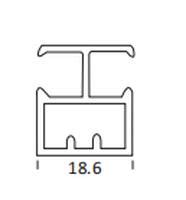 CAP 29 Aluminium Divider Profile - Aluminium Finish CNR | Silver ...