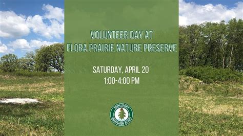 Volunteer Day at Flora Prairie Nature Preserve, Flora Prairie Nature ...