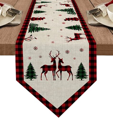 Christmas Runner Cloth for 6 Seater Table – The Purple Tree