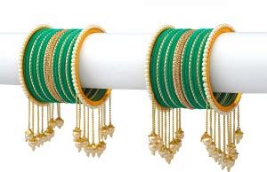 Rijoli Metal Zircon Gold-plated Bangle Set Price in India - Buy Rijoli ...