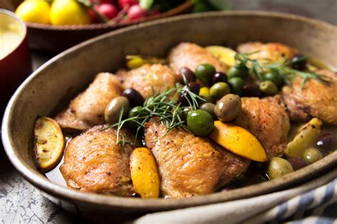 Braised Chicken Thighs With Garlic Lemon And Greek Olives at Nora Kwon blog