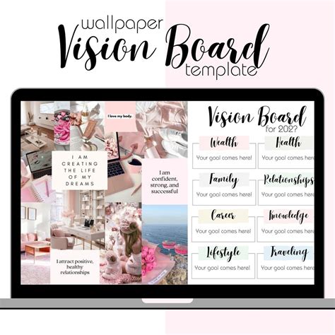 Image result for Vision Board Template