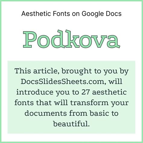 27 Most Aesthetic Fonts on Google Docs (With Screenshots)