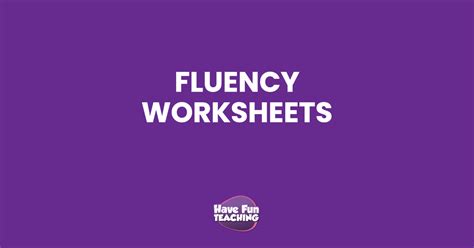 Image result for Fluency Exercises