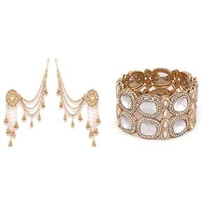 Shining Diva Fashion Latest Stylish Fancy Gold Plated Bahubali ...