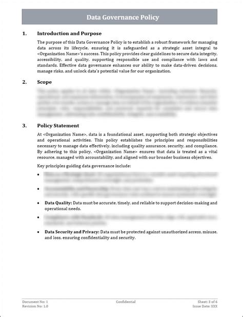 COSO Data Governance Policy Template – ITSM Docs - ITSM Documents ...