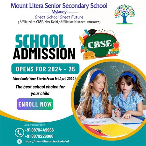 Admissions Open for Academic Year 2024 -2025 - Mount Litera Zee School ...
