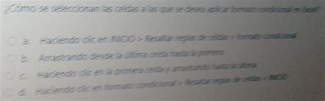 Solved: Como se seleccionan las celdas a las que se desea aplicar ...