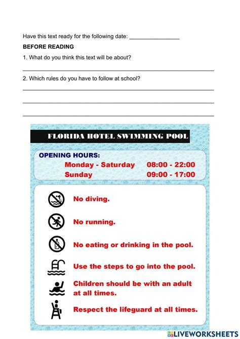 Swim Worksheet 的图像结果