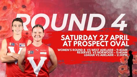 ROUND 4 | ANZAC WEEKEND AT PROSPECT OVAL, Prospect Oval, 5/1 Menzies ...