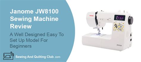 Janome Jw8100 Tutorials 的图像结果