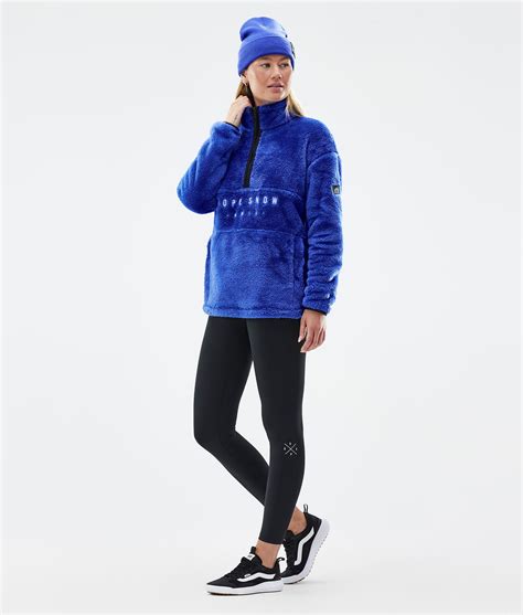 Dope Pile W Fleece Sweater Women Cobalt Blue | Dopesnow.com