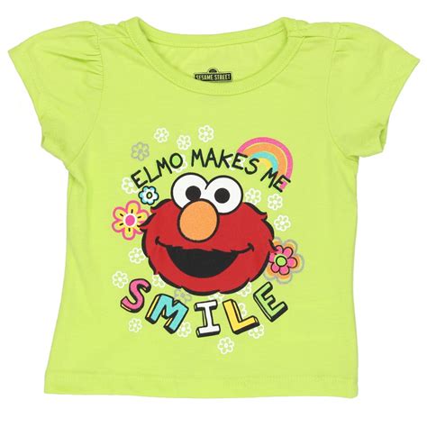 Buy Sesame Street Elmo Girls Short Sleeve Tee 6SE5796 Online at Lowest ...
