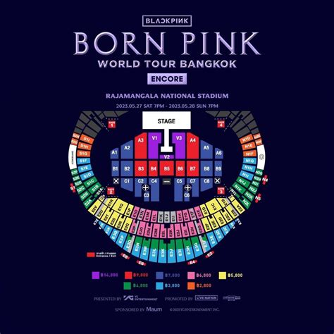 BLACKPINK WORLD TOUR [BORN PINK] BANGKOK ENCORE ราคาและที่นั่ง - Pantip