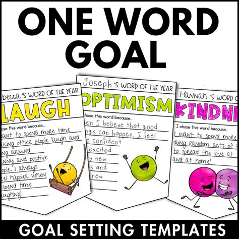 One Word Project For Kids: Fun Goal Setting For Kids