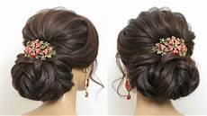Hairstyles For Hair Images by New Bridal Hairstyle For Hair Wedding Low Bun Updo Hairstyles For Hair Images