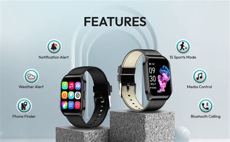 French Connection Smart Man Full Touch Smartwatch with Leather Band ...