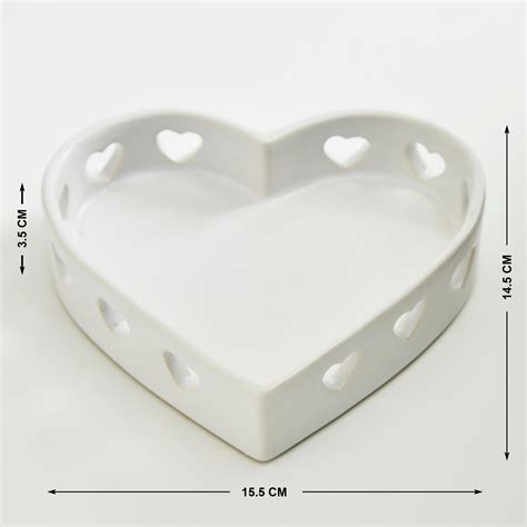 Buy Love Forever Ceramic Heart Decorative Platter from Home Centre at ...