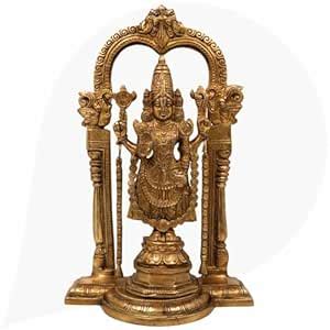 Buy Bhunes Brass Venkateshwara Idols, Lord Thirupathi Statue, Lord ...