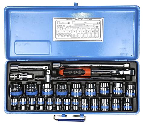 TAPARIA S-15MXL Bi-hexagonal Socket Set 12.7mm (1/2") Square Drive, 19 ...
