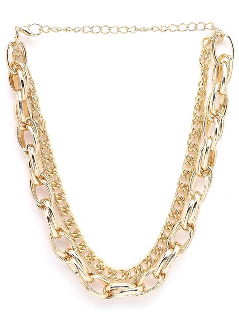 Scintillare By Sukkhi Charming Style Gold Plated Chunky Choker Necklace ...