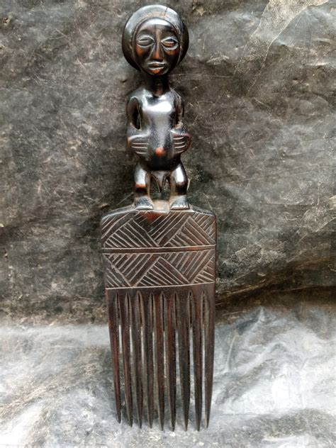 Buy Hemba Tribe "fertile Man" Comb Hair Art Handcarved Wood DRC Africa ...