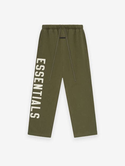 Fleece Relaxed Sweatpant - Military | ESSENTIALS | Fear of God