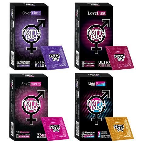 Buy NOTTY BOY Multi Variety Combo Pack - 4in1 and 3IN 1 Power Ribbed ...