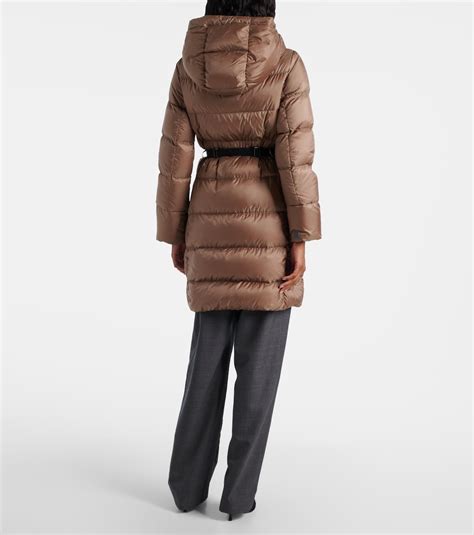 The Cube Seipar quilted down coat in brown - Max Mara | Mytheresa