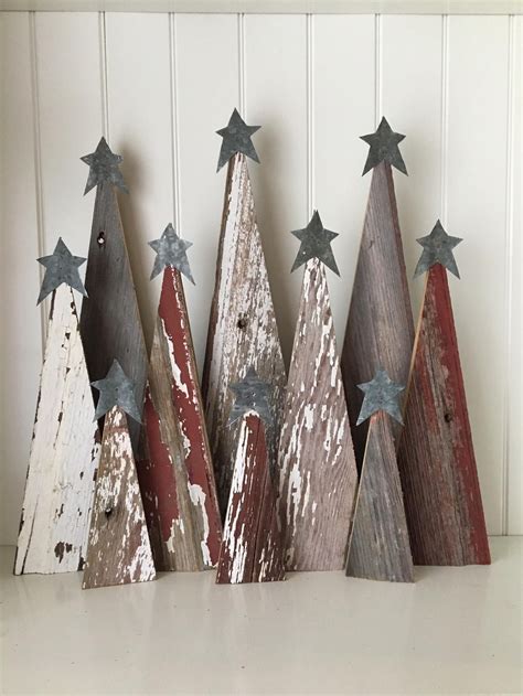 Rustic Barn Wood Christmas Trees - Etsy | Christmas wood crafts ...