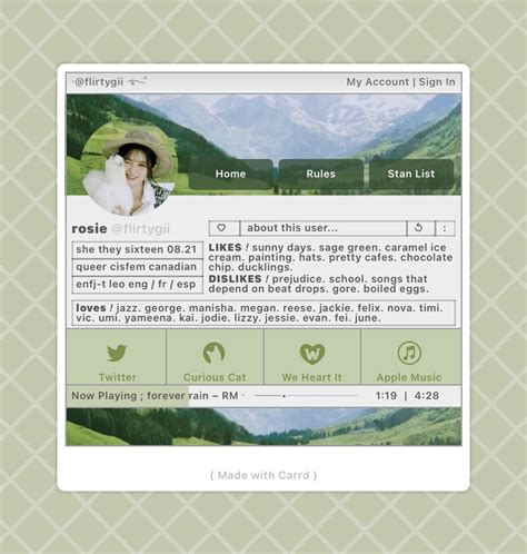 Carrd Free Templates - Content Calendar Template