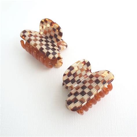 【MACHETE】Twin Heirloom Claw in Tortoise Checker インポート アメリカ マシェーテ ブラウン ...