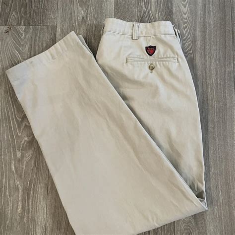 Ralph Lauren Polo Cotton Stretch Khaki Golf Pants... - Depop