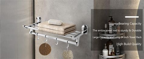 ANATOMIX Royal RO-906 Full Brass Towel Rack for Bathroom 24 inch| Towel ...