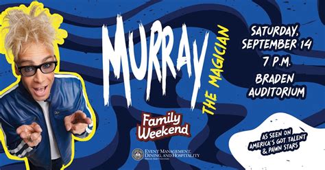 Murray the Magician: ISU Family Weekend 2024, 200 N University St ...