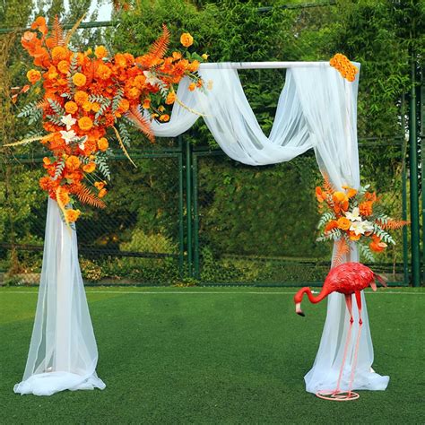 Buy Swanna Wedding Arch Stand with Bases,Easy Assembly Sturdy Square ...