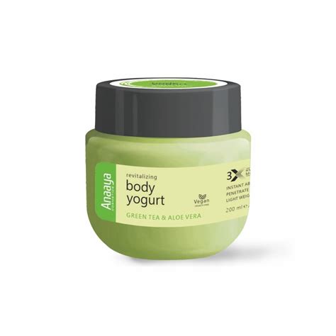 Anaaya Body Yogurt | Revitalizing Green Tea & Aloe Vera | Moisturising ...