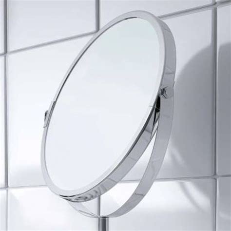 IKEA Round FRÄCK Mirror, Stainless steel Magnifying Mirror/ Shaving ...