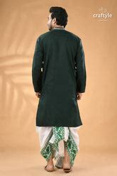 Tiber Green Exquisite Kantha Stitch Cotton Kurta – Craftyle