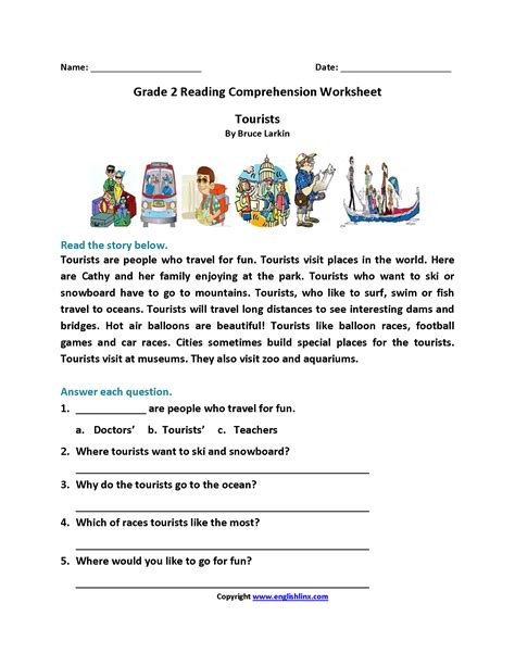 Second Grade Reading Worksheets | Improve Fluency and Vocabulary