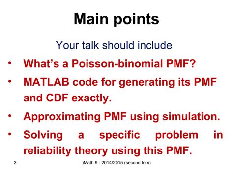 Image result for Poisson Binomial Distribution Examples