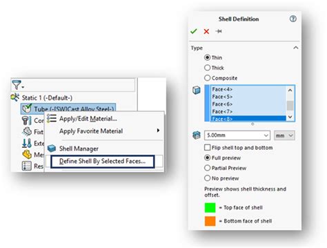 Image result for SolidWorks Simulation Shells