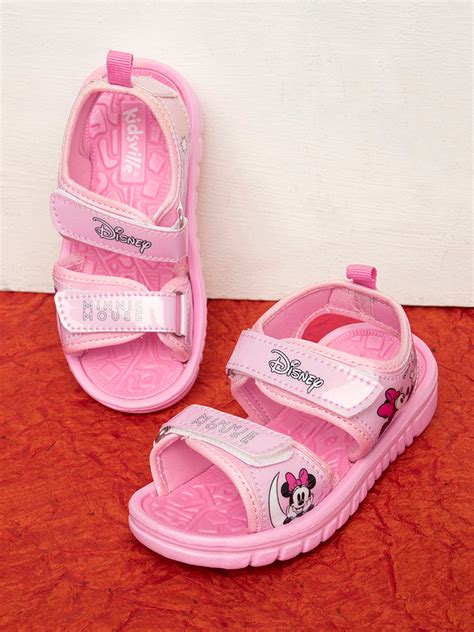 Kids Girls Minnie Printed Pink Sandals – Kidsville