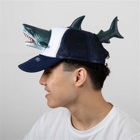 Custom Fish Caps, Men's Fish Trucker Hat, Men's Trucker Hat Shark, Men ...