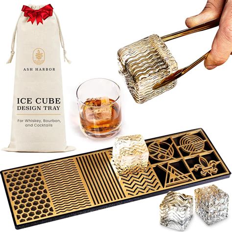 Ice Designer Tray – Craft Modern Ice Molds for Whiskey, Bourbon ...