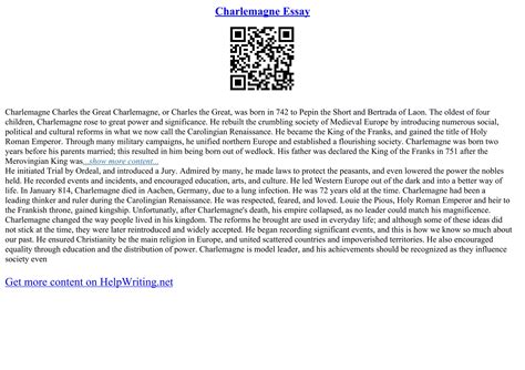 Charlemagne Essay | PDF