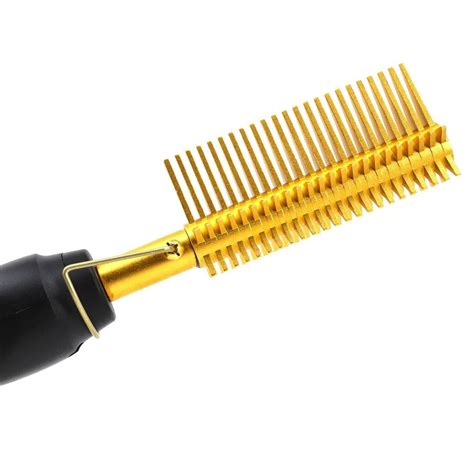 Maxbell Electrical Straightening Hot Comb Curling Iron Hot Hair Flat ...